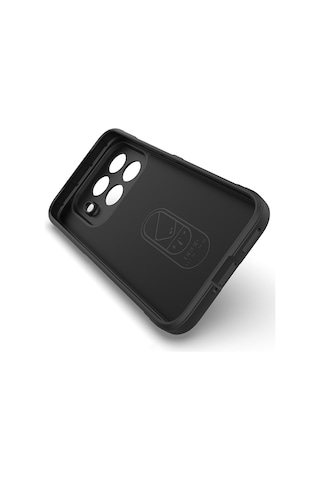 Vendas Xiaomi 15t Pro Kılıf Esnek Tpu Oyuklu Arka Yüzey Tasarımlı Zore Etnik Silikon Kapak Siyah