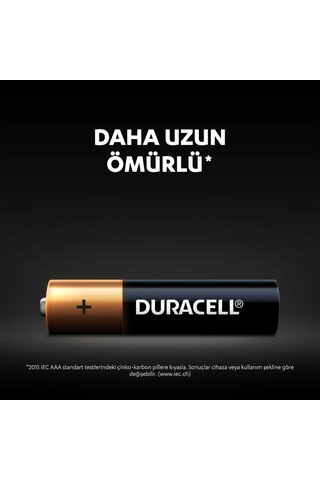 Duracell Basic Aaa Alkalin İnce Kalem Piller, 1,5 V Lr03/mn2400,