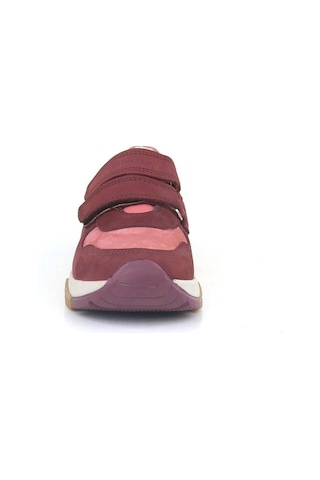 Ortopedikal 3880 Rakerplus Hakiki Deri Bordo Pembe Çocuk Sneakers Spor Ayakkabı Cırtlı Bordo Pembe