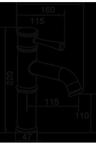Fontana F-211 Lavabo Bataryası Krom