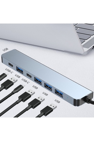 HEPU HP-B03 7in1 USB Type-C HUB Çoklayıcı