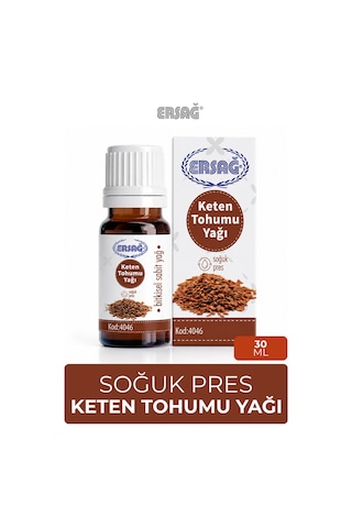 Ersağ Soğuk Pres Keten Tohumu Yağı 30 ML