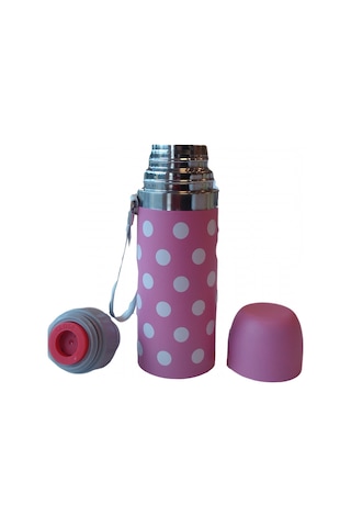 Sema Baby Puantiyeli Bebek Termosu 350  ML - Pembe
