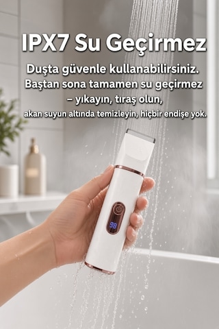 Wablow Hassas Bölge Yüz & Genital Bölge IPX7 Su Geçirmez Seramik Bıçak Şarj Standlı Kadın Tıraş Makinesi Series 5+1 Seti