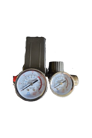 25-50 Lt Monofaze Kompresör Basınç Şalteri Komple Seti 6 Parça