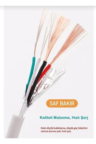 Şarj Kablosu 6 Amper Type-c Usb Hızlı Sarj