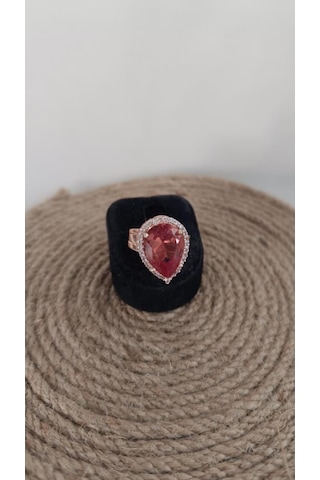 Yüzük Sultanit Bukalemun Nişan Düğün Hediye Kadın Ayarlanabilir Takı Aksesuar Rose Gold