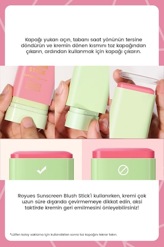 Nemlendiricili Stick Krem Allık Yumuşak Ve Nemlendirici Formül Yüksek Pigmentasyon Diğer