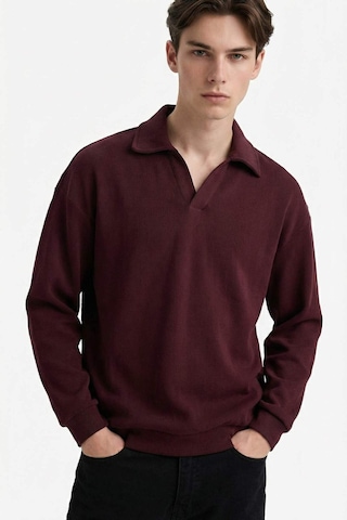 Defacto Boxy Fit Polo Yaka Sweatshirt G6475ax25wnbr230 Bordo-br230