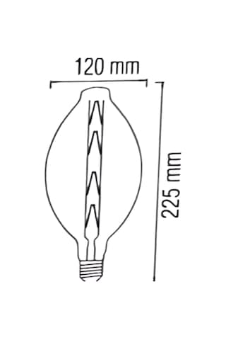 Horoz 001-051-0008 Enigma Büyük Led Rustik Ampul Amber 8w