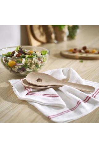 Ikea Skallknekt 2 Parça Salata Servis Kaşığı Seti 23 Cm Bej