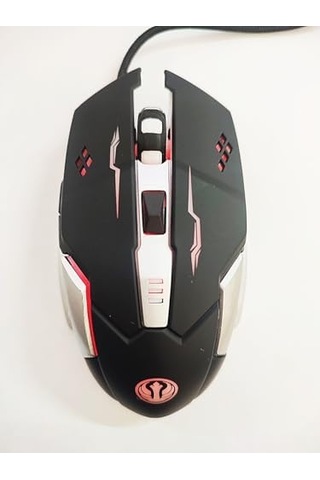 Gmx7 Rgb Gaming Mouse, 7 Tuşlu, Kablolu Usb, Gökkuşağı Led Aydınlatmalı, Optik Oyuncu Mouse, Stalker Warrior Gri