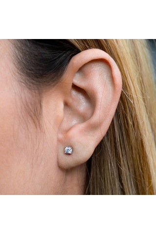 Keops Pırlanta D Renk 0,40 Karat Pırlanta Tektaş Küpe