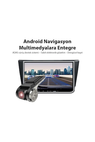 Ally Full Hd Mini Araç İçi Kamera Geniş Açı, Gece Görüşlü, Döngüsel Kayıt, Kompakt Dash Cam