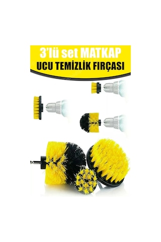 Matkap Ucu Temizlik Fırça Seti 3'lü