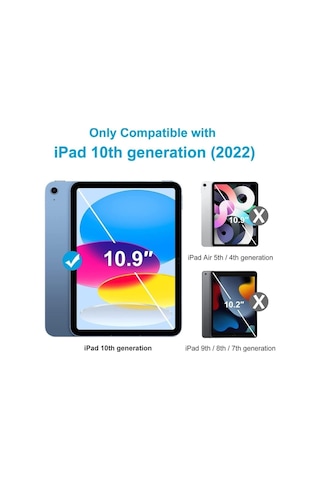 Apple Uyumlu iPad 10.9 / 10. Nesil 2022 Ekran Koruyucu Kağıt Hisli Özel Çizim Paperlike Nano Ekran Koruma