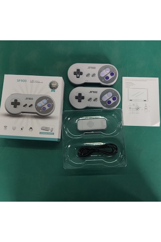 Xindoker Sf900 16 Bit Hdmı Kablosuz Oyun Konsolu, 2.4g İkili Oynama, Nostaljik 4700 Oyun, Kaliteli Malzeme, Kolay Kurulum