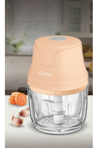 Kiwi KC-8204 3 Bıçaklı Şarjlı Cam Hazneli Gıda Doğrayıcı