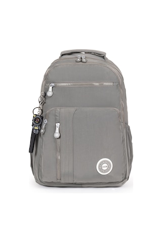 Modern Tarzda Su Geçirmez Krınkil Kumaş Okul Sırt Çantası Hafif, Konforlu Ve Fonksiyonel Tasarım - Gri Gri