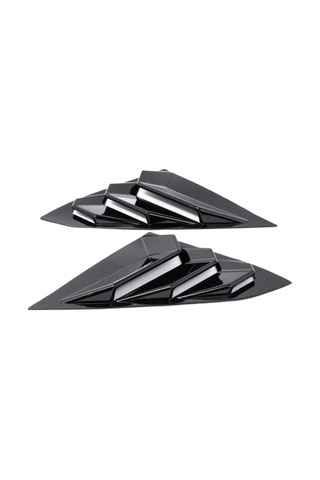 Skoda Octavia Kelebek Cam Kaplama Vizörü Parlak Siyah