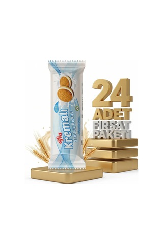 Afia Vanilya Kremalı Sandviç Bisküvi 24x60 Gr