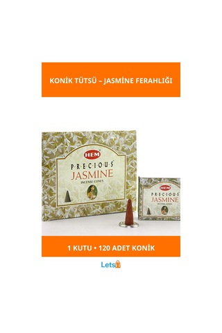 Precious Jasmine Aromalı Konik Tütsü 12 Paket 120 Adet