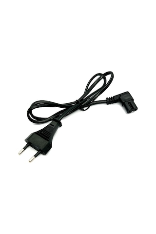 80cm L Uçlu Teyp Fişi C7 Power Güç Kablosu 0.8m 2x0.75 Enerji Kab