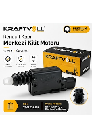 Renault 9-19-21 Merkezi Kapı Kilit Motoru Kraftvoll