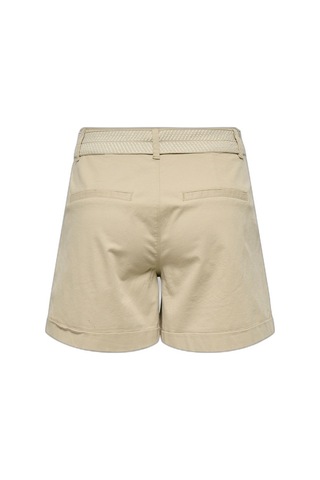 Only Onlazelea Mw Belt Chıno Shorts Pnt Kadın Beyaz Şort - 15370625