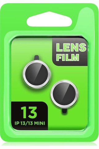 Apple iPhone Uyumlu 13 Raze Metal Kamera Lens - Mavi
