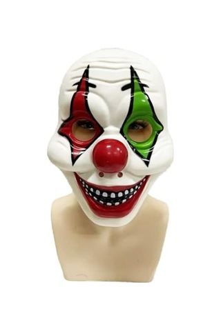Halloween Maske Palyaço Kırmızı Yeşil