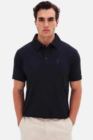 Twn Slim Fit Lacivert Pike Dokulu T-shirt 4ec146011784m Lacivert