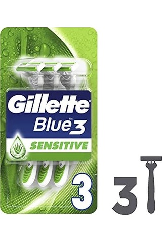 Blue3 Sensitive Kullan At Tıraş Bıçağı 3&apos Lü 1 Paket