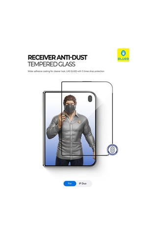 Özel Seri Cihaz Camı Telefon Koruma Apple iPhone Uyumlu Duo Blueo Large Arc Edge Anti-dust Hd Ekran Koruyucu Cam