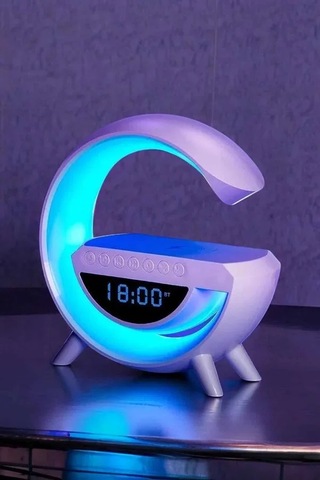 Bluetooth Hoparlör 15w Kablosuz Hızlı Şarj Led Gece Lambası Diğer
