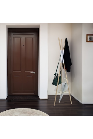 Ahşap Ayaklı Elbise Askısı-ahşap Tasarım Portmanto 160 X 44 Cm Diğer