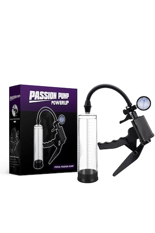 Erotica 22 CM Passion Pump Barometreli Pistol Tetikli Penis Pompası