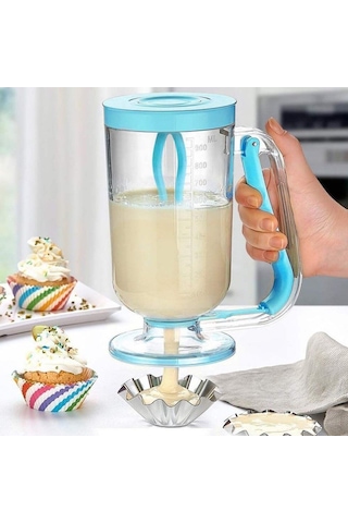 Pancake Machine Mikser Krep Makinesi Hamur Dağıtıcı Mekanizmalı Çok Renkli