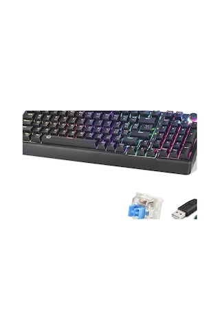 Mekanik Klavye 104 Tuş Blue Switch Rgb - Siyah G500xb Evimdeyokyok