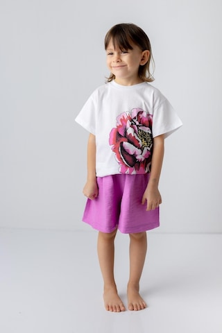 Zeyland Kız Çocuk Gül Baskılı Tshirt-fusya Fuşya