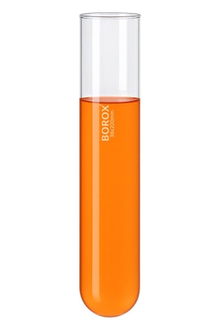 Borox Büyük Cam Deney Tüpü Test Tüpü 25'li 38 x 200 MM