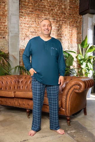 Aydoğan Erkek Emir Büyük Beden Kışlık Termal Petrol Pijama Takımı 0543 Petrol