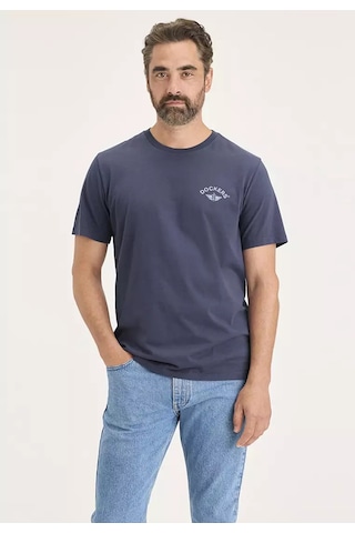 Dockers Minimalist Regular Fit Kısa Kol Erkek T-shirt - Günlük Stil Mavi