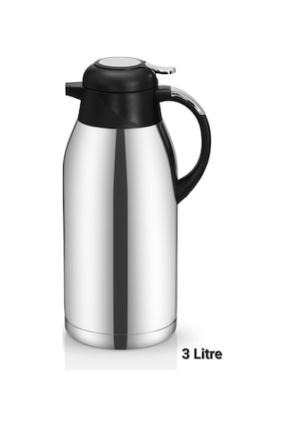 Paslanmaz Çelik 3 Litre Çift Katlı Çay Termosu