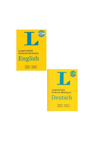 L Langenscheidt İngilizce Sözlük + L Langenscheidt Wörterbuch Almanca Sözlük / Güncel - 2 Kitap