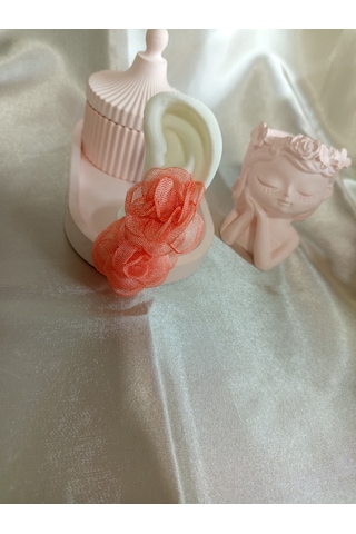 Pembe Bohem Çiçek Küpe