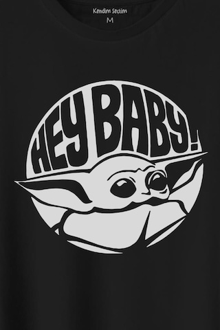 Baby Yoda Star Wars Mandalorian Jedi Baskılı Tişört Unisex T-shirt 001