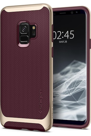 Spigen Galaxy Uyumlu S9 Kılıf Neo Hybrid Burgundy