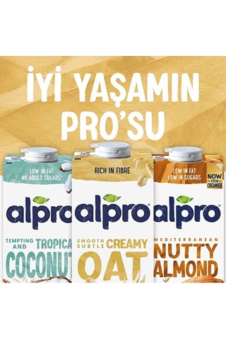 Alpro Yulaf Sütü 2x1 L Vegan Laktozsuz Bitkisel Bazlı