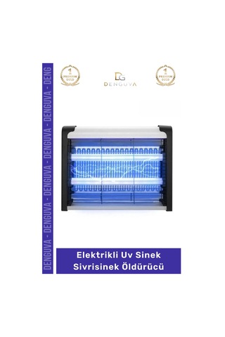 Sivrisineköldürücü 37x25 Cm 6w 2000v Çift Floresan Mor Işık Etkili Güçlü Yazlık Balkon Kafe Lokanta